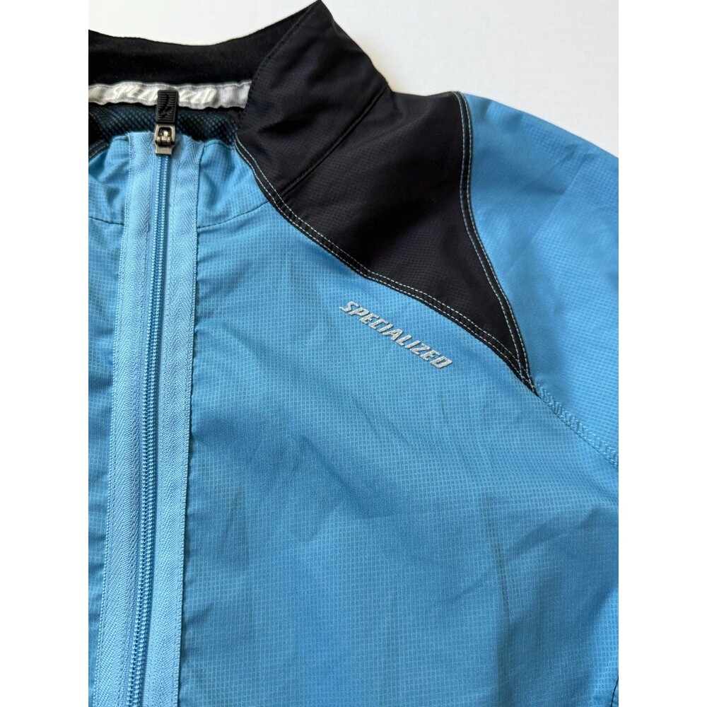 Specialized Women's Cycling Jacket Blue Black Full Zip Medium 🩵 - Picture 3 of 10